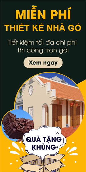 Banner miễn phí thiết kế nhà gỗ