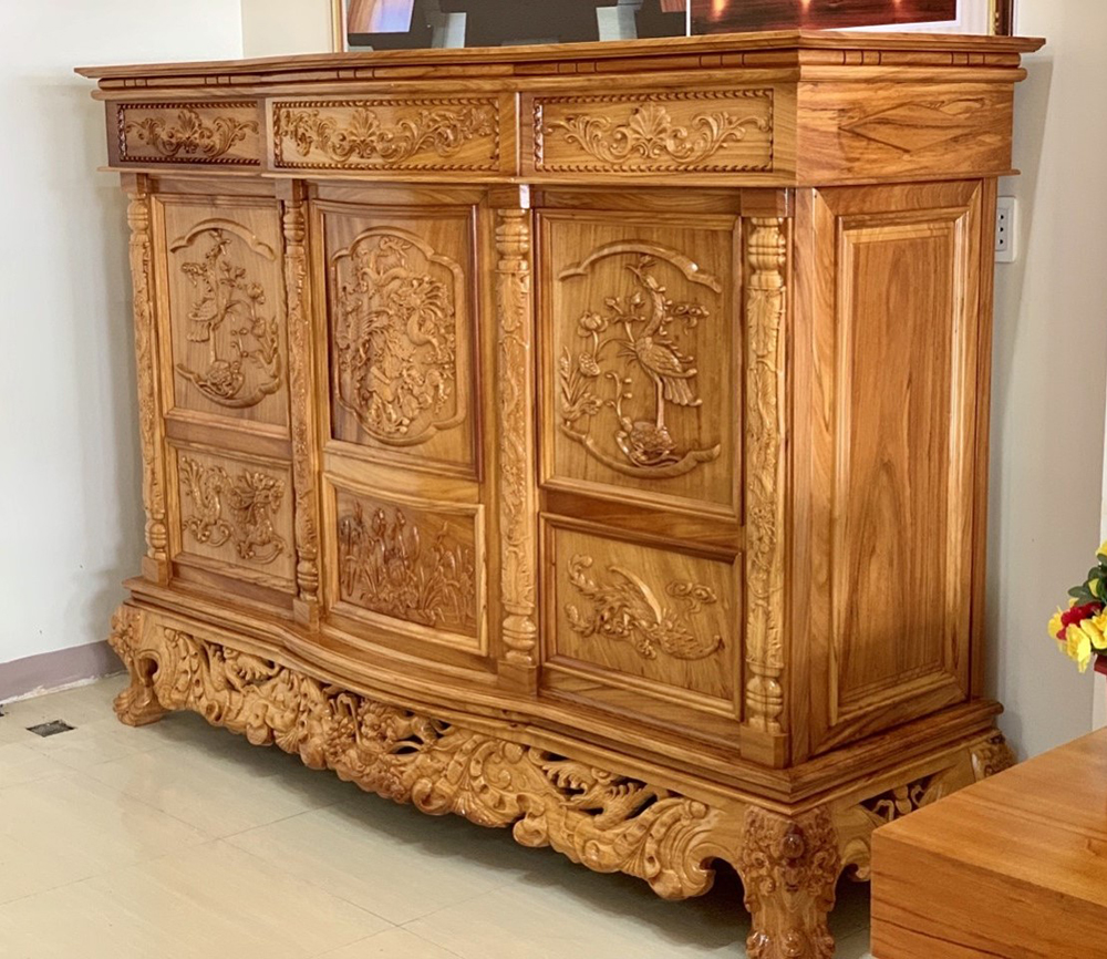 Mẫu tủ thờ gỗ đẹp 2022